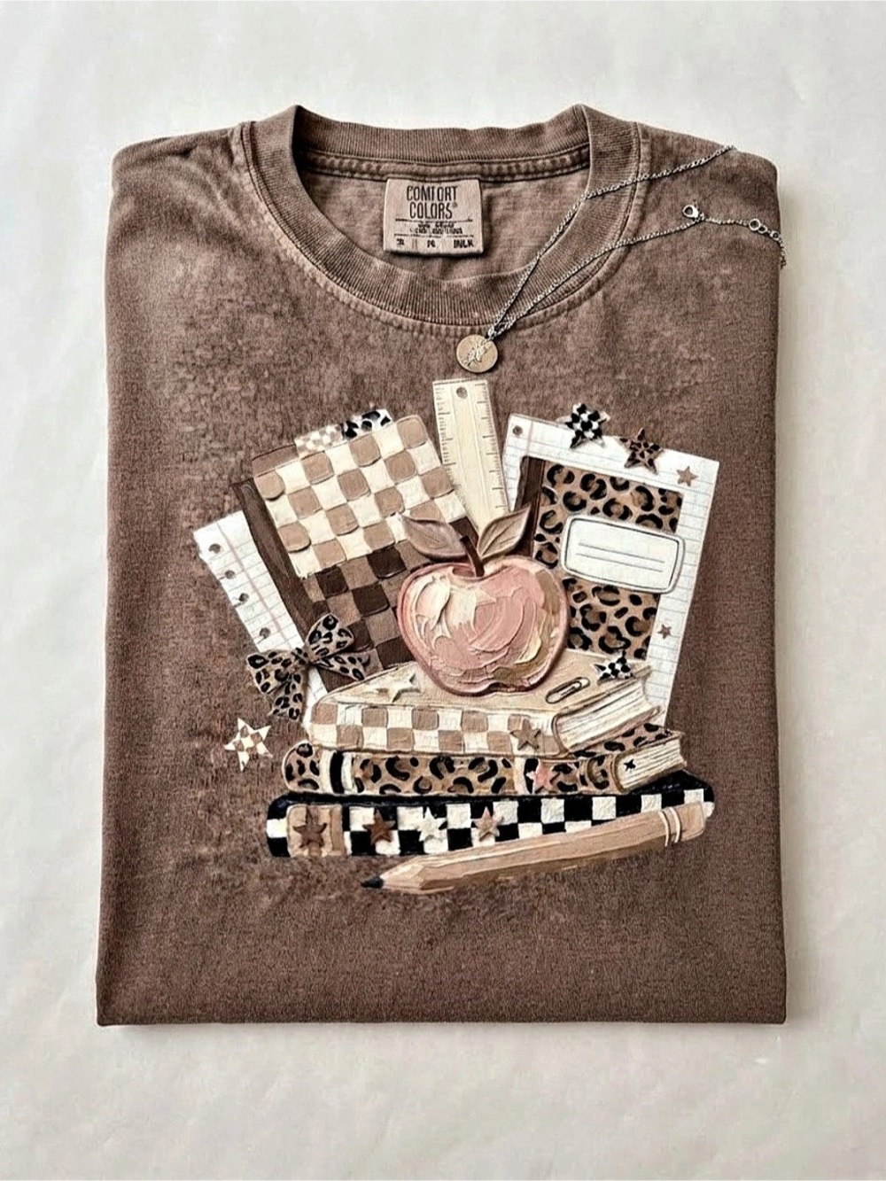 Comfort Colors Espresso Heavyweight Ring-Spun T-Shirt Teacher Graphic Tee